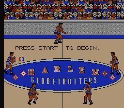 Harlem Globetrotters title screenshot